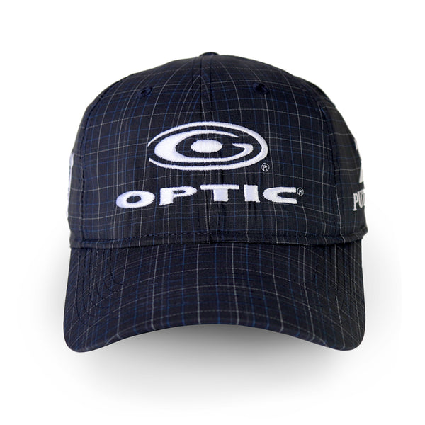 Dark Navy Plaid Adjustable Tour Hat